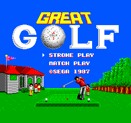 Great Golf (World) Title Screen